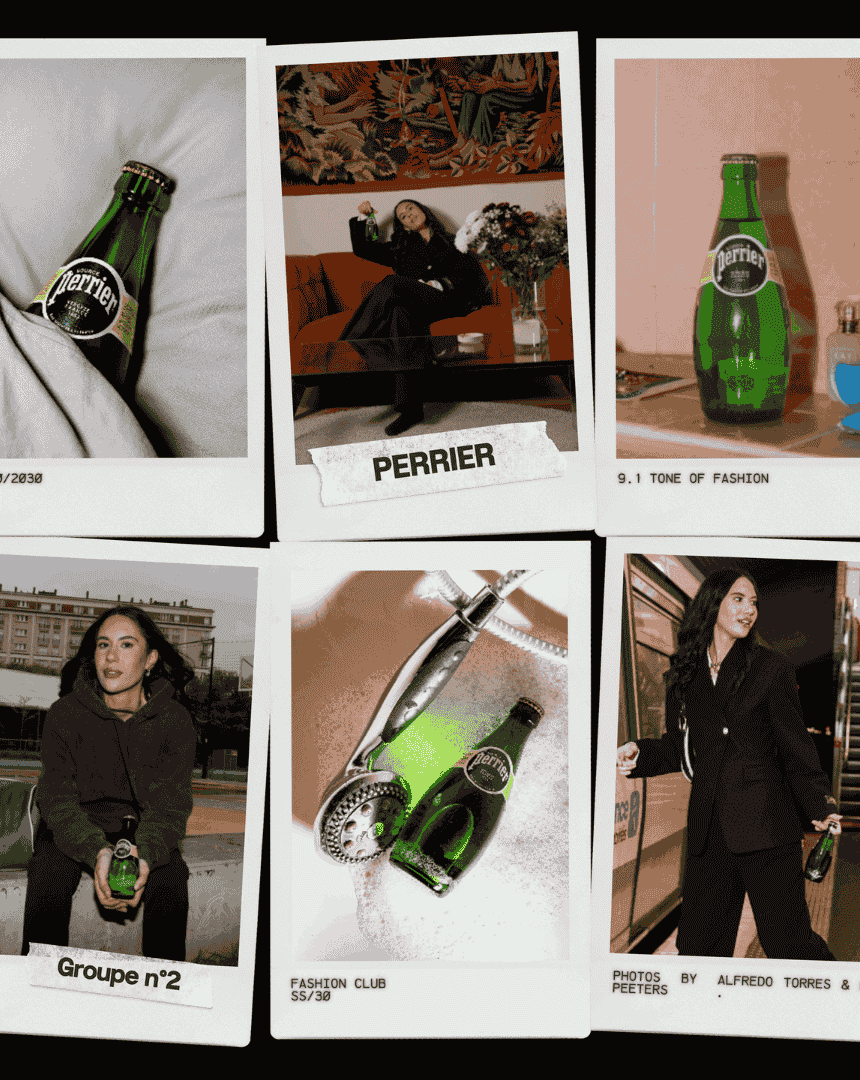 Nos M1 DA réalise un shooting pour la marque Perrier