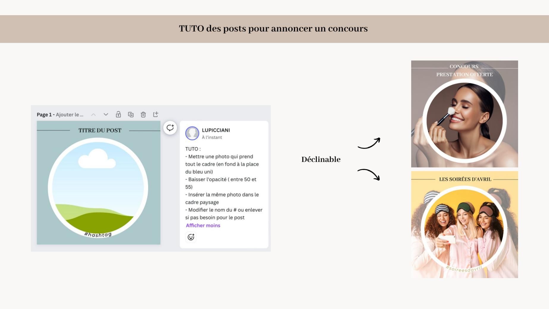 Projet social media pour Avril