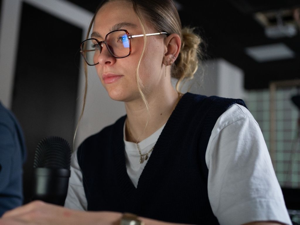 Une étudiante de l'ESP 