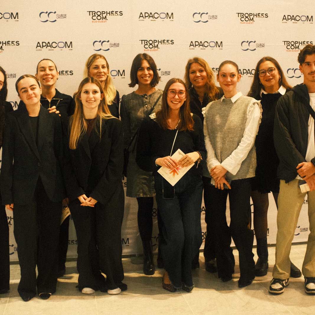 Nos étudiants remportent le trophée espoir de la com' 2025