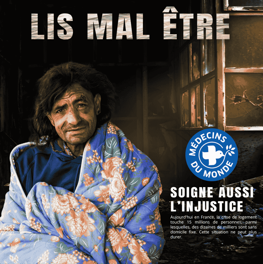 Les posts réseaux sociaux pour la compétition pour Médecins du Monde.