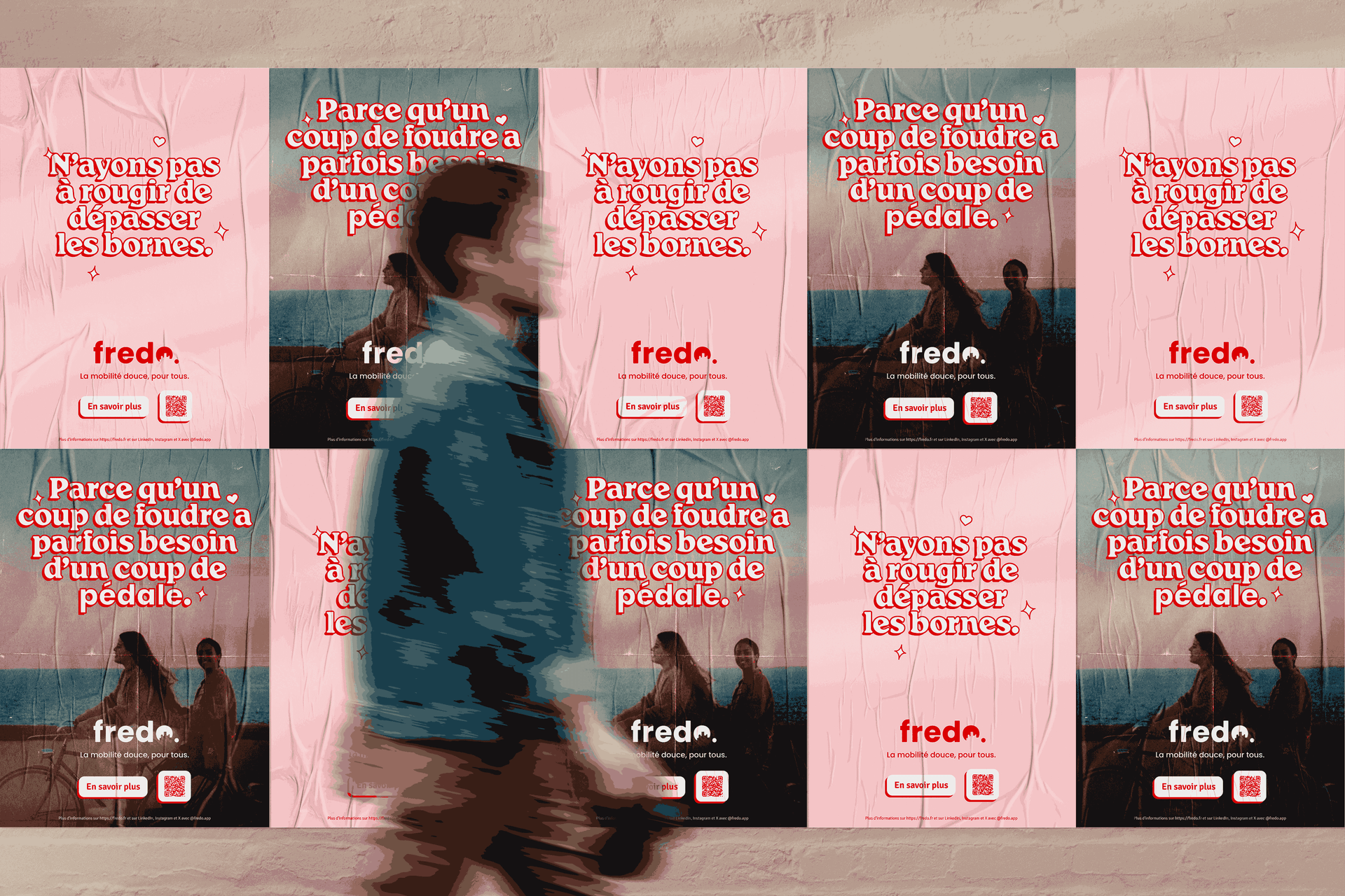 Un mockup d'affiches dans les rues par les étudiants.