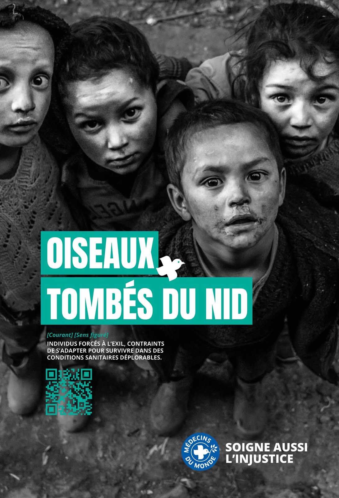 Affiche abris bus pour la compétition Médecins du Monde