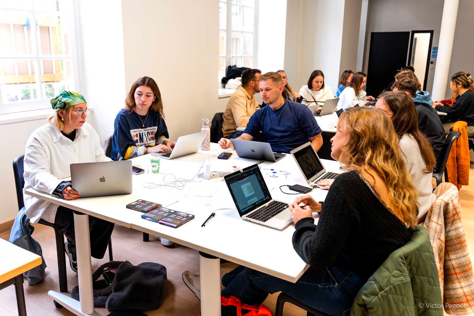 Nos étudiants en semaine de projet