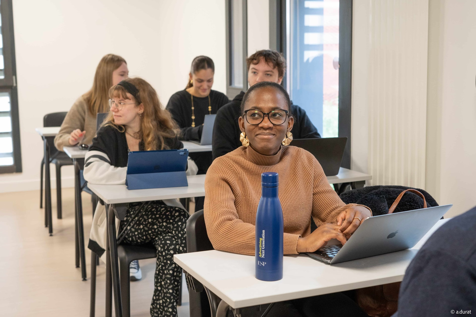 Groupe d'étudiants de l'ESP Lille en cours