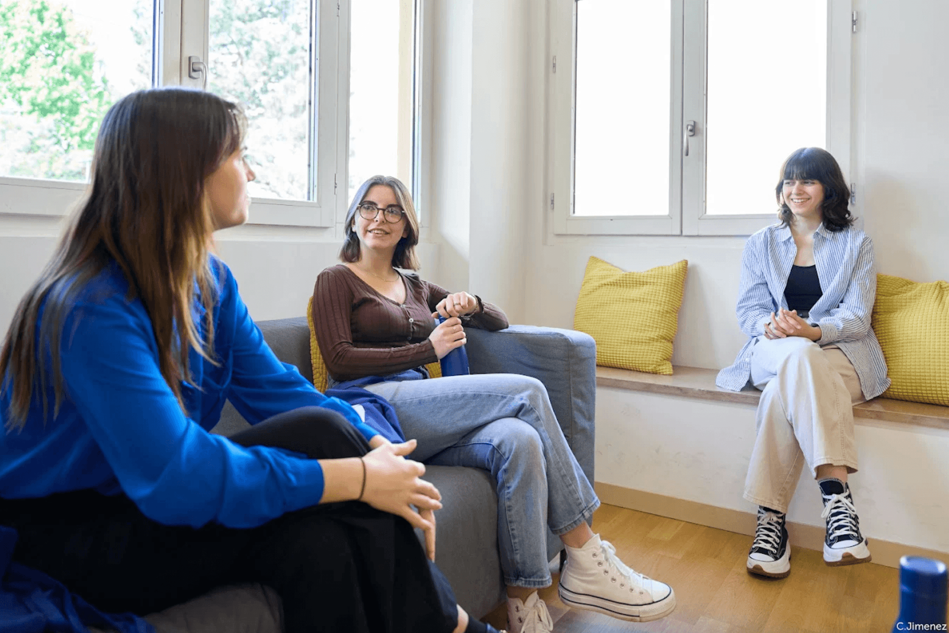 les étudiantes de l'ESP Lyon en salle de pause