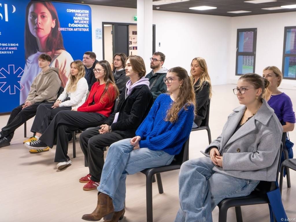 Étudiants lillois dans une salle de classe