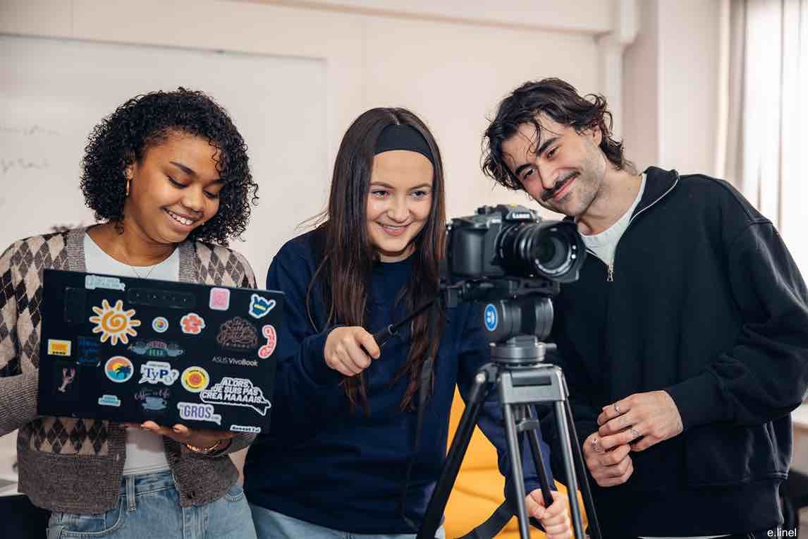 Tournage organisé par nos étudiants