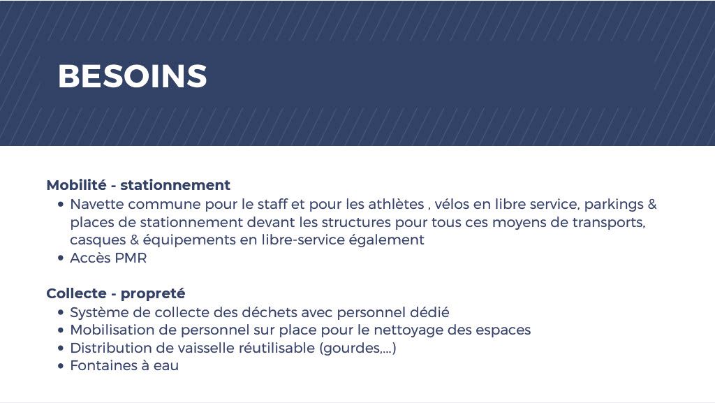 Projet Jeux olympiques RSE