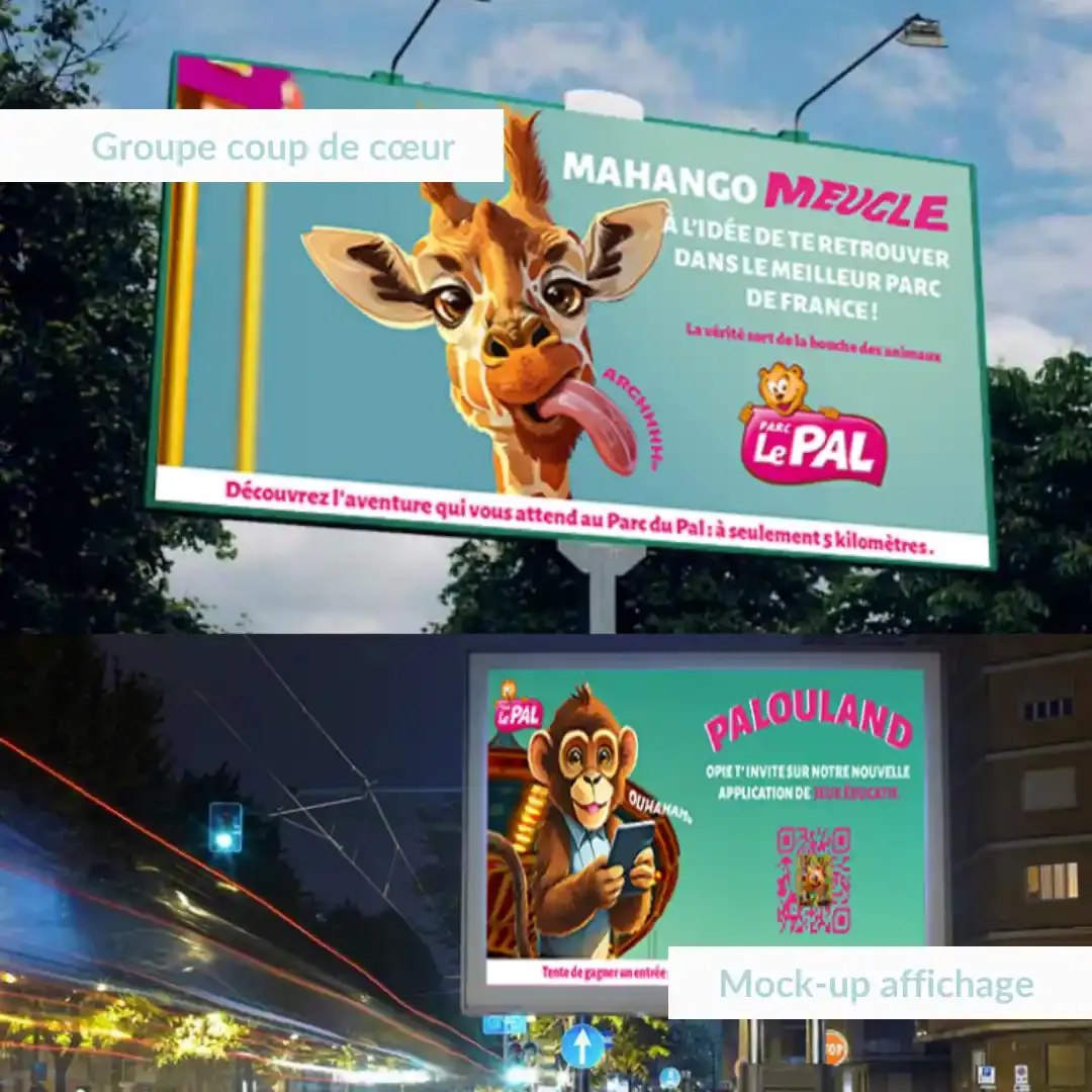 Nos étudiants proposent un mockup d'affiche pour le PAL.