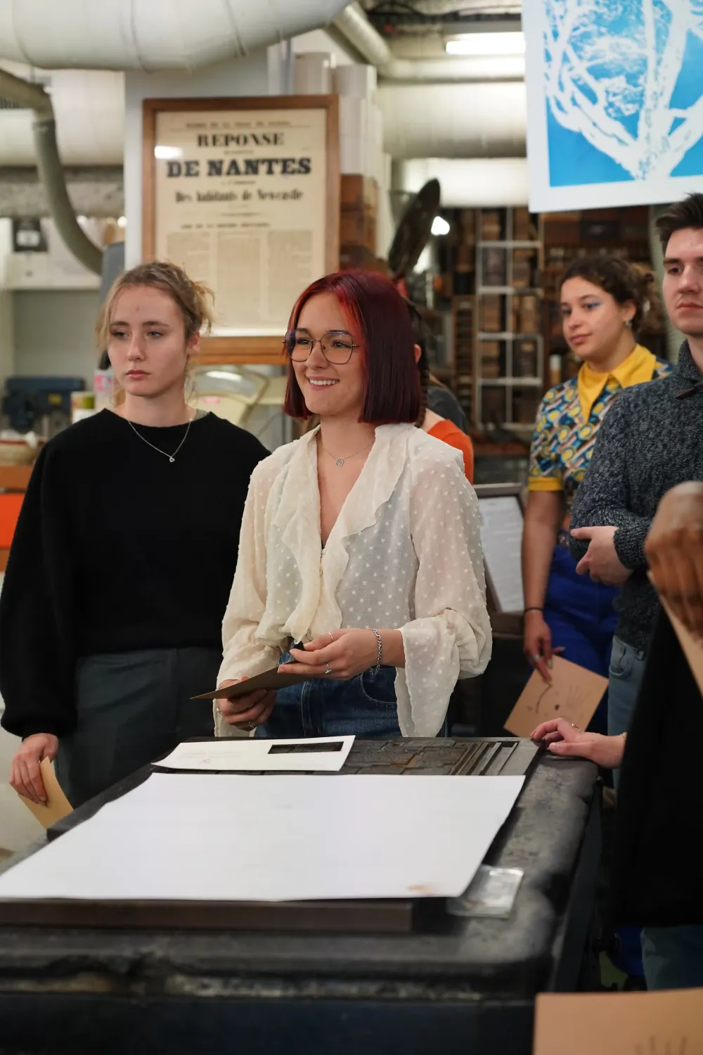 Techniques de fabrication en imprimerie : les étudiants de l’École Supérieure de Publicité en mission pour la caserne des pompiers de La Bernerie - Cours de fabrication en imprimerie