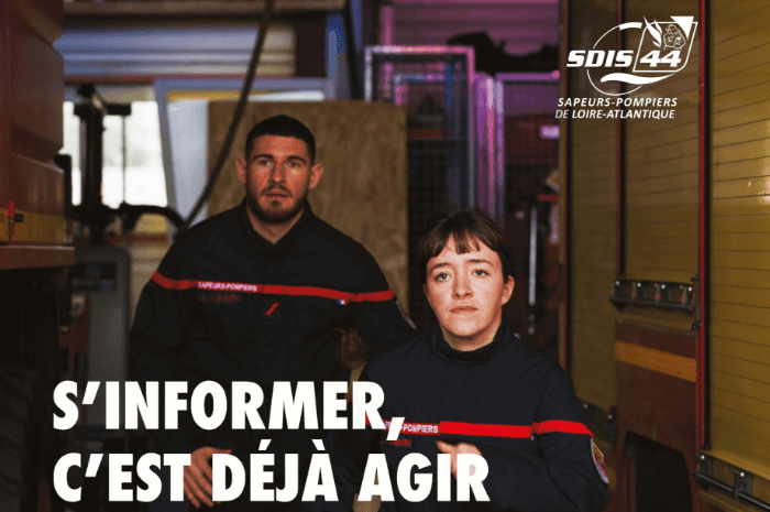 Techniques de fabrication en imprimerie : les étudiants de l’École Supérieure de Publicité en mission pour la caserne des pompiers de La Bernerie - S'informer c'est déjà agir