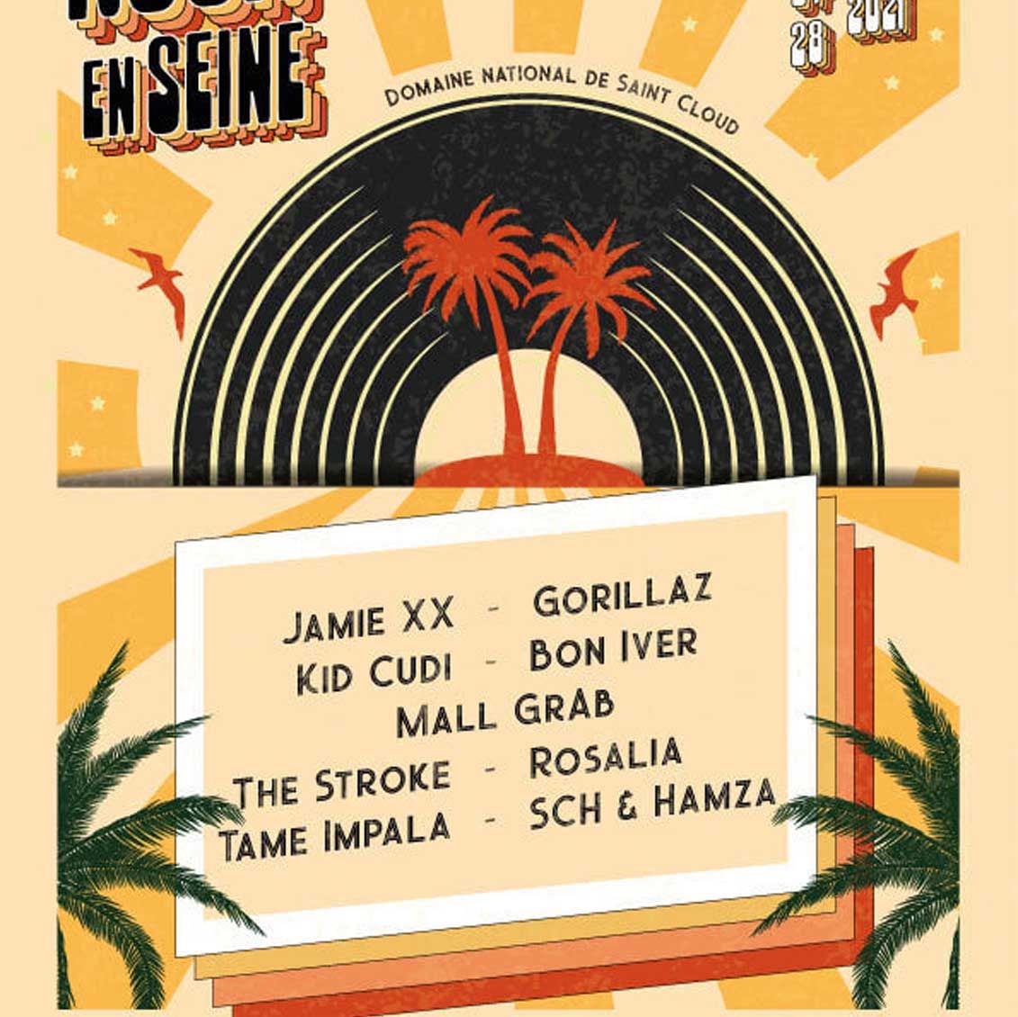 Proposition d'affiches pour Rock en Seine par l'ESP