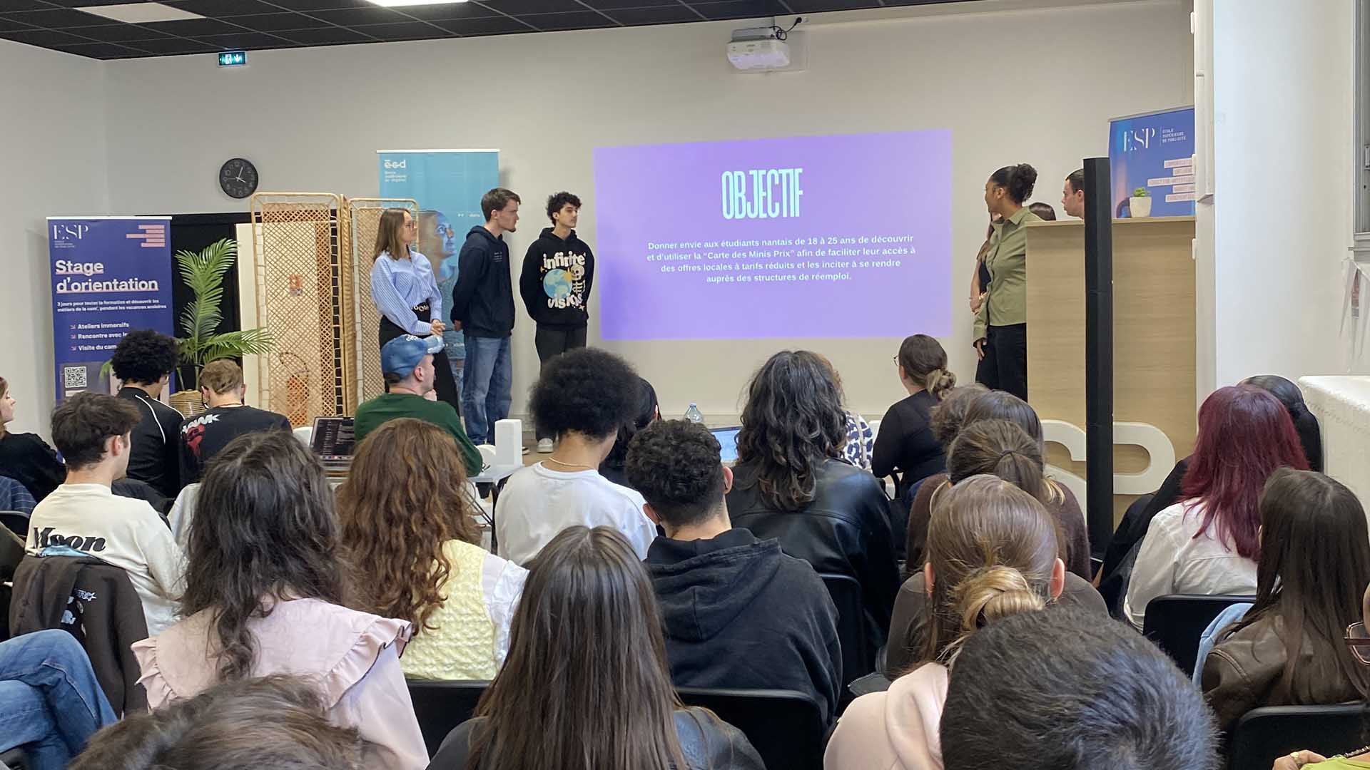 Pitch finale de la compétition Junior pour Seconde Main à Nantes