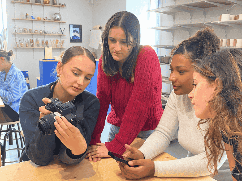 Étudiants en communication de l'ESP en projet photo