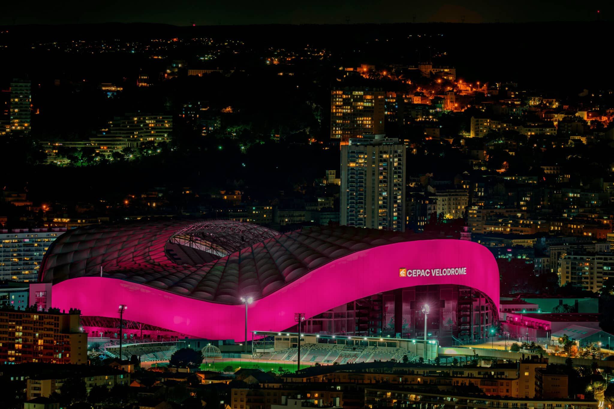Le Vélodrome en rose