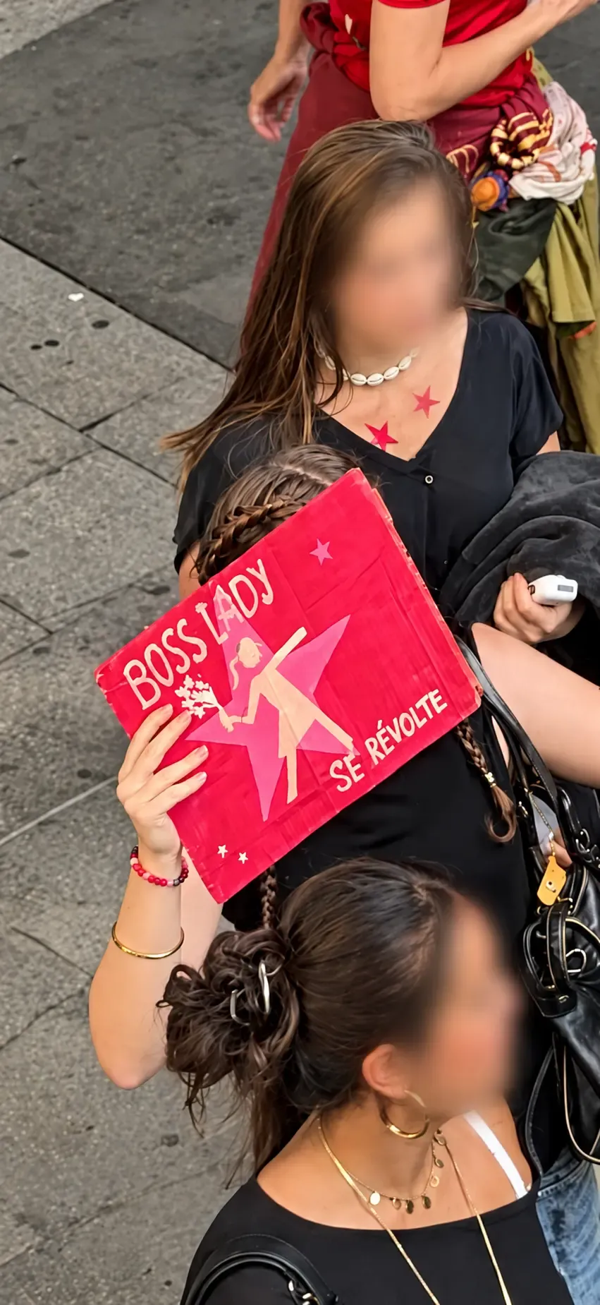 Pancarte des étudiants "Boss Lady"