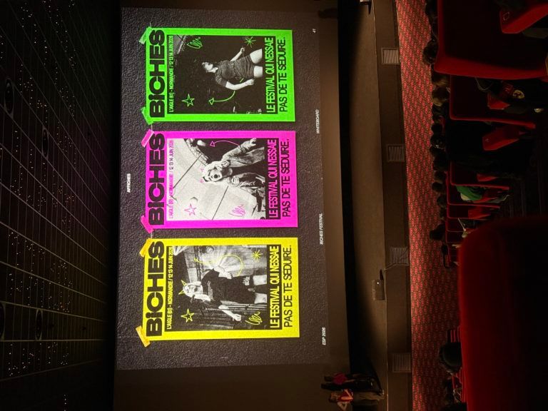 Les étudiants en restitution finale pour le Biches Festival